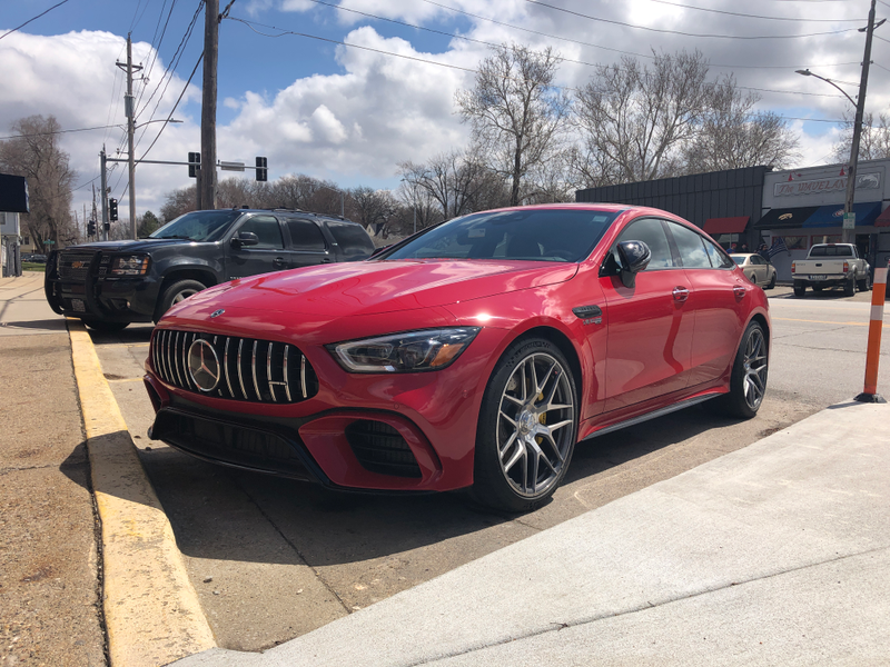 Illustration for article titled First AMG GT 4-Door in the wild + A Rant